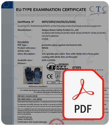 NR506 - Köpük Nitril Kaplama Eldiven